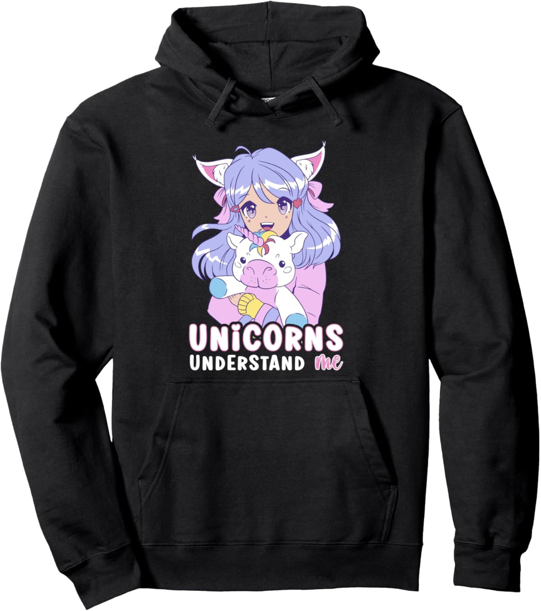 Anime Einhörner Verstehen Mich Pullover Hoodie