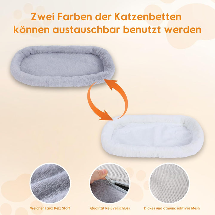 Hängebett für Katzen 90° Foldable Katzenbett Katzenliege Katzenhängematte katzenkorb zum schlafen Ka