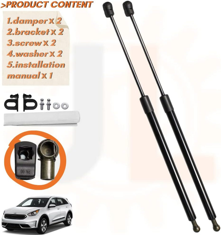 JINGLINGKJ für 2016-2019 Niro (DE) 5-Türer SUV Frontklappen-Dämpfer-Gasstreben Stossdämpfer Stosssta