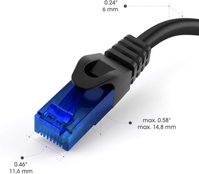 KabelDirekt – 5x 15m – Netzwerkkabel, Ethernet, Lan & Patch Kabel (überträgt maximale Glasfaser Gesc