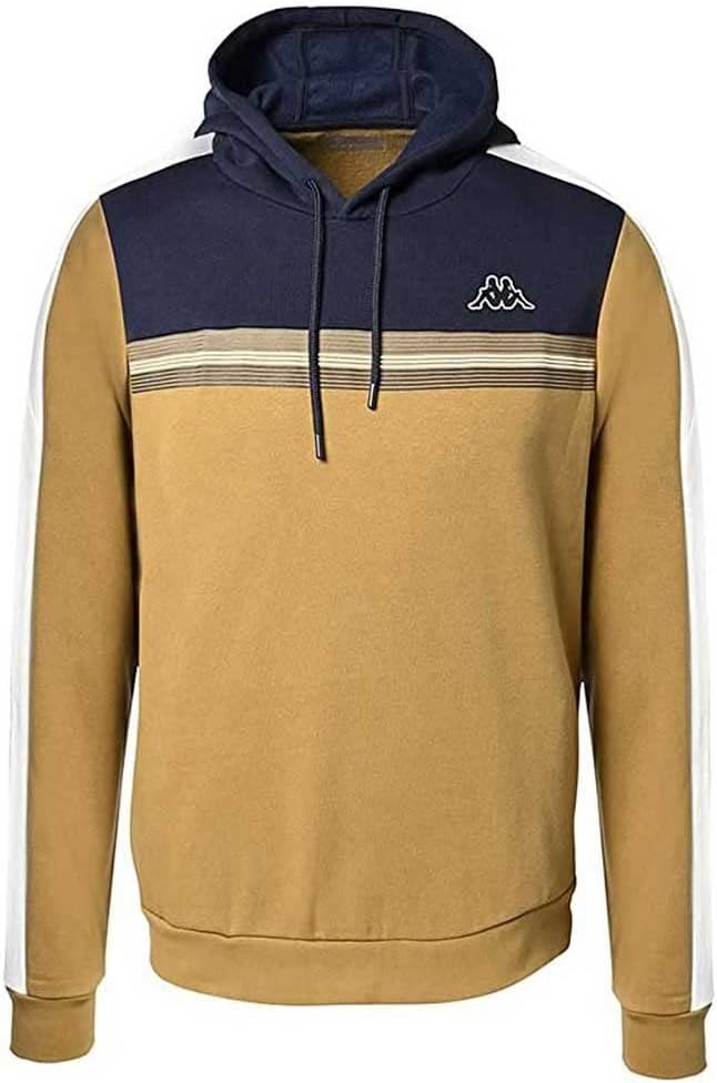 Kappa Herren Imagin Active Man Sweatshirt S Braun/Blau, S Braun/Blau