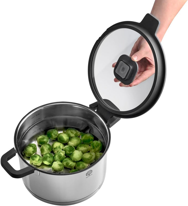 Schulte-Ufer Fleischtopf Maxa by Barski Design 64119-24, Edelstahl, 24 cm, ca. 5,5 l FT 24 cm, FT 24