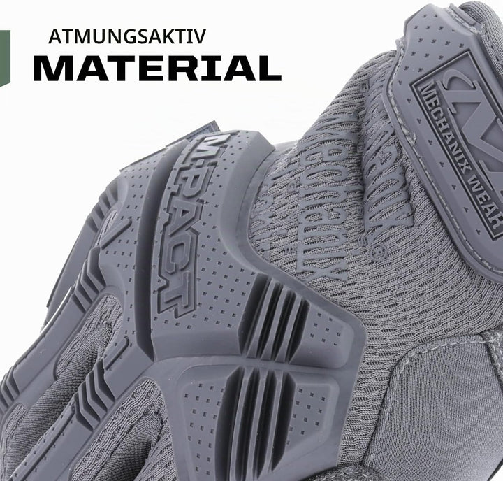 Mechanix Wear: M-Pact Wolf Grau Taktische Arbeitshandschuhe – Berührungsfähig, Aufprallschutz, Absor