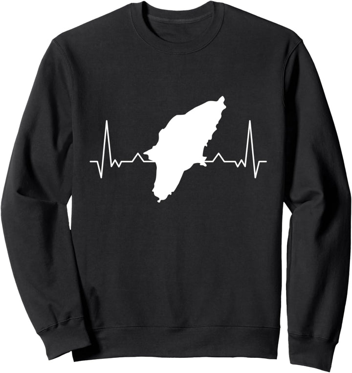 Rhodos Herzschlag Griechenland Insel Urlaub Sweatshirt