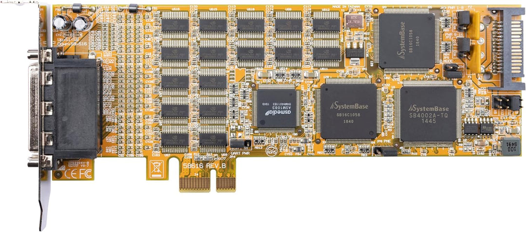 StarTech.com PCI Express Serielle Karte - 16 DB9 RS232 Ports - Niedrig + Vollprofil - Serieller Adap
