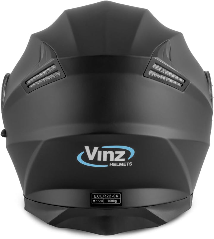VINZ Santos Klapphelm mit Sonnenblende | ECE 22.06 & PINLOCK vorbereitet | Motorrad Helm Integralhel
