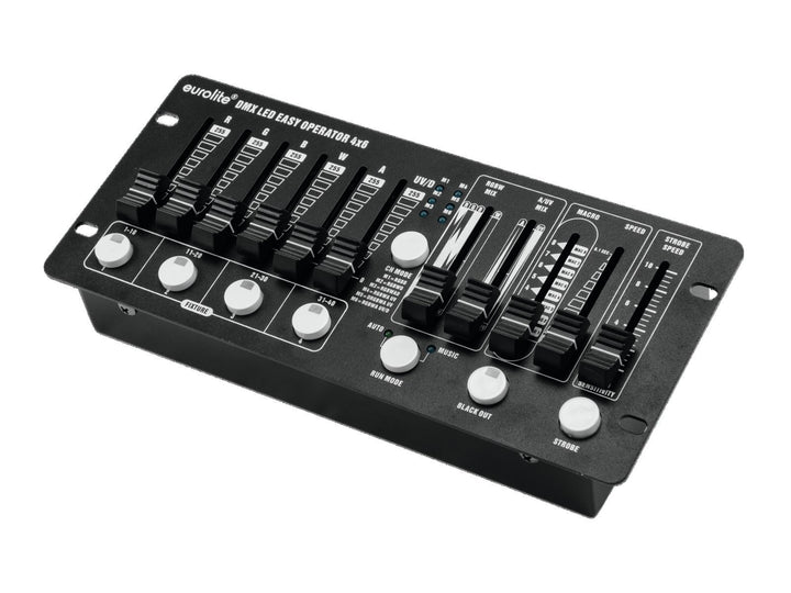 Eurolite DMX LED EASY Operator 4x6 | Kompakter DMX-Controller für 4 LED-Scheinwerfer mit jeweils max