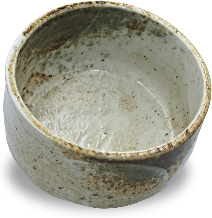 Japanische Matcha Schale Chawan Yuki handgemacht aus Keramik - Hergestellt in Japan - zur japanische