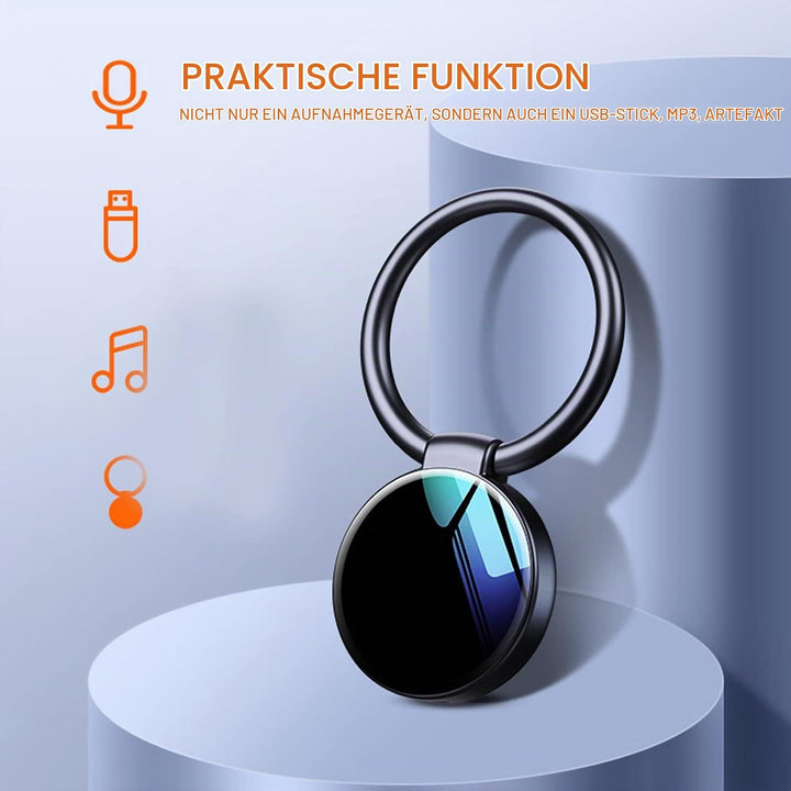 Digitaler Sprachrekorder, Schlüsselanhänger-Design, Sprachaktivierter Rekorder mit Rauschunterdrücku
