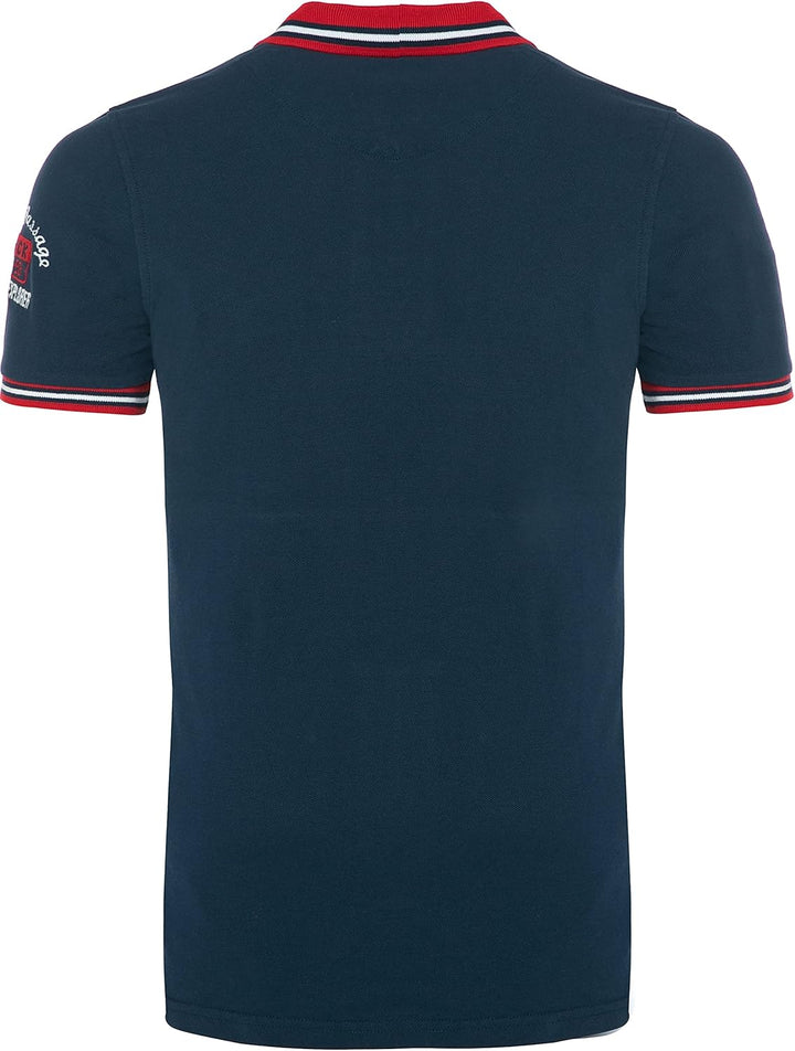 Carisma Casual Herren Poloshirt Kurzarm T-Shirt Regular Fit mit Hochwertigen Stickerei 4634 M Navy,