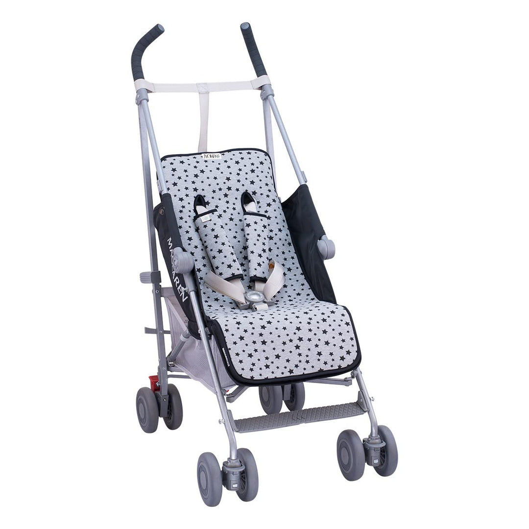 JYOKO KIDS Sitzauflage Universal für Kinderwagen + Gurtpolster Hergestellt aus Baumwollstoff + Schau