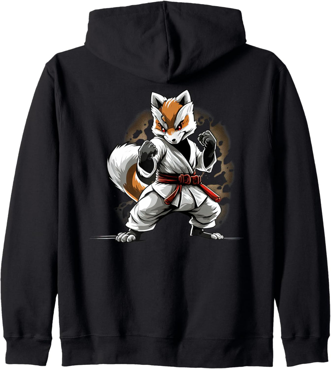 Angry Japan Judo Fox - Kampfsport Judoka Fox Kapuzenjacke