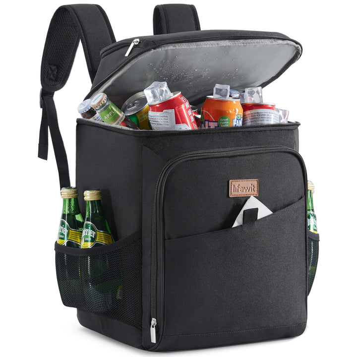 Lifewit 26L, 34 Dosen, isolierte Kühltasche, Grosse kühlrucksack, auslaufsichere tragbare Lunchtasch
