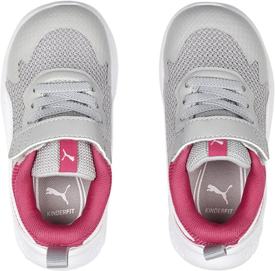 PUMA Unisex Baby Evolve Run Mesh Ac+ Inf Sneaker 20 EU Cool Light Gray Puma White Glowing Pink, 20 E