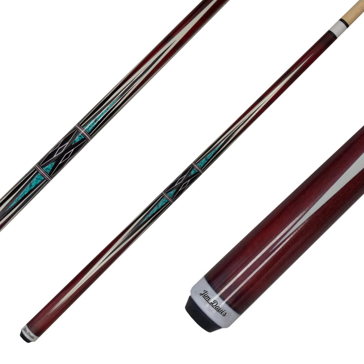 JIM DAVIS Profi Billardqueue Mirage, 12,5 mm Tip, Quick-Joint mit Gewindeschutz, Poolbillard-Cue mit