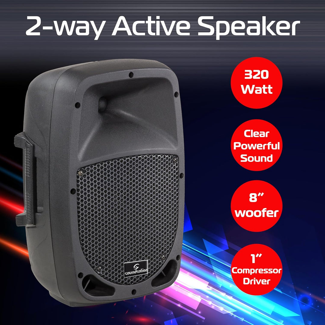 SOUNDSATION Go-Sound 2-Wege-Lautsprecher (300 W)