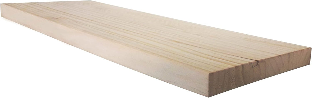 Henor Wandregal Holzwandregal 60 x 25 x 3 cm. Laden Sie 20 kg. Kiefernholz Natur 60 Kiefer F-25 Cm.,