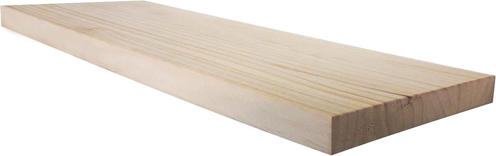 Henor Wandregal Holzwandregal 60 x 25 x 3 cm. Laden Sie 20 kg. Kiefernholz Natur 60 Kiefer F-25 Cm.,