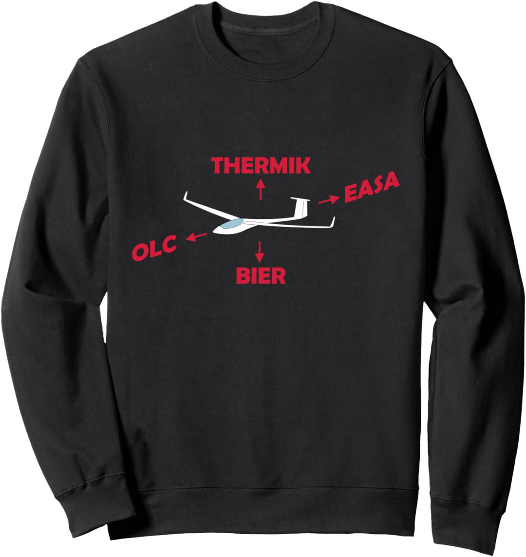 Kräfte am Segelflugzeug Segelflieger lustig Spruch Sweatshirt