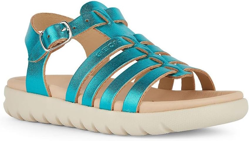 Geox J Sandal Soleima Gir Mädchen Sandal 24 EU Emerald, 24 EU Emerald