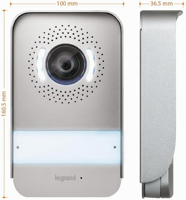LEGRAND, Wi-Fi Video-Türsprechanlagen-Set, 2-Draht-Anschl., 7"-Hochglanz-Farbmonitor &amp; Weitwinkelkam