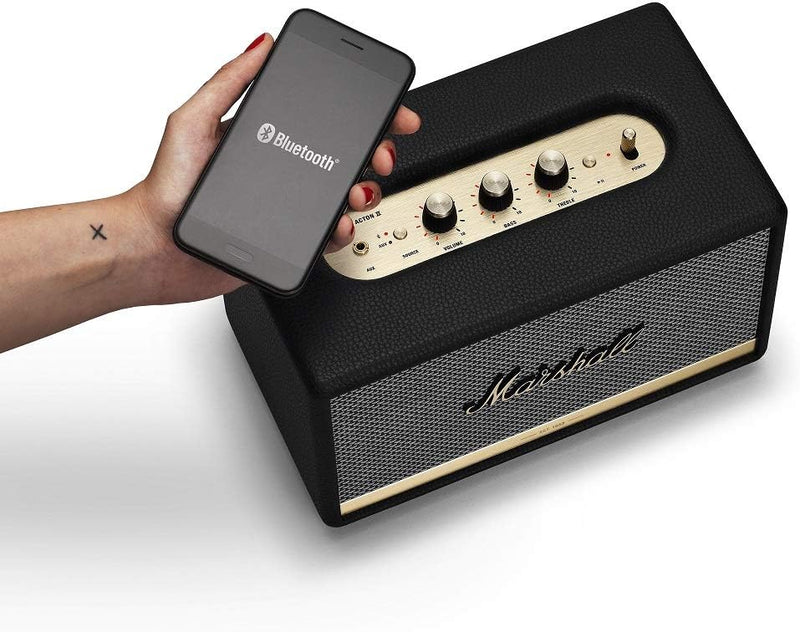 Marshall Acton II Bluetooth Lautsprecher, Kabelloser - Schwarz Schwarz Heimlautsprecher Acton II, Sc