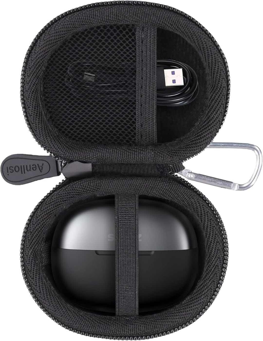 Aenllosi für SHOKZ OpenDots ONE Open-Ear-Kopfhörer, Hartschalen-Reiseetui zum Schutz, Clip-On-Ohrhör