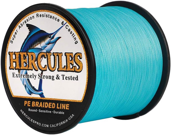 HERCULES Super Cast 100m - 2000m Yards Geflochtene Angelschnur 10lb - 300lb Test für Salzwasser Süss