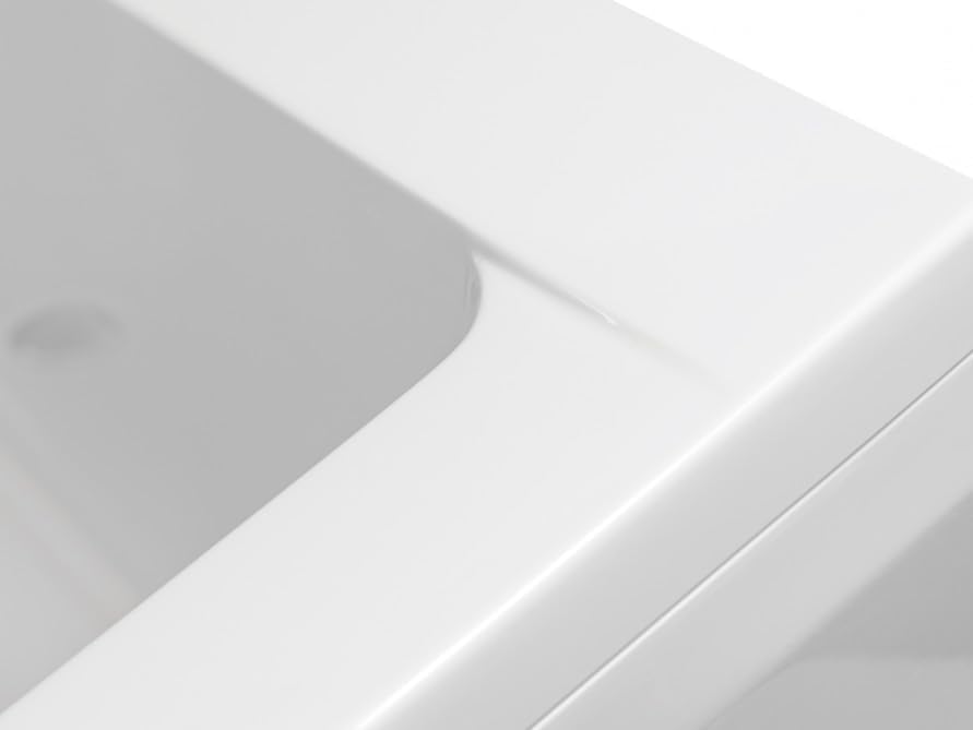 BADLAND Badewanne Original Weiss Acryl Wanne Rechteck QUADRO 180x80 KOMPLETTSET SET + Füssen und Exk