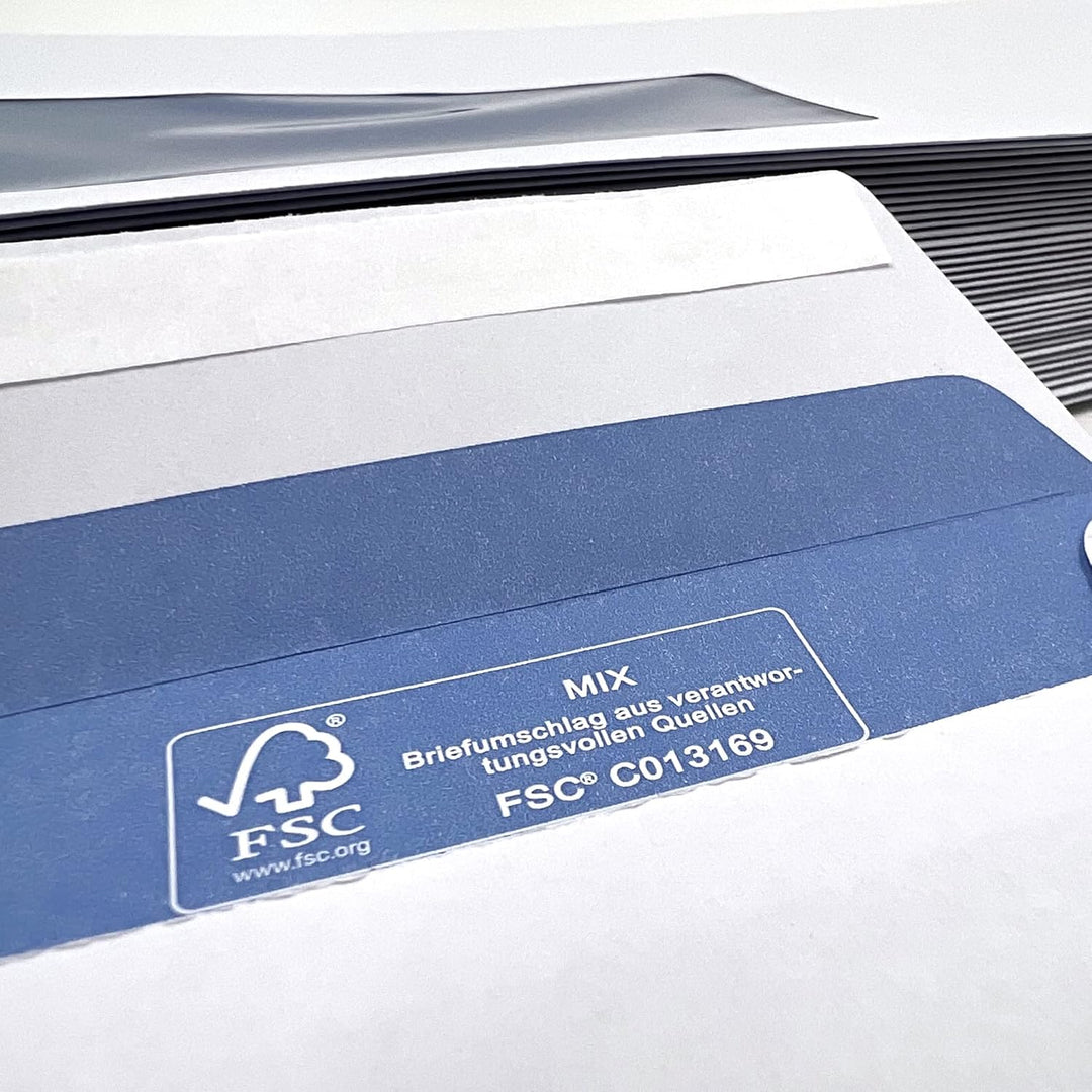 umschlag-discount - Briefumschläge DIN lang mit Fenster für Laserdrucker geeignet (250 Stück), selbs