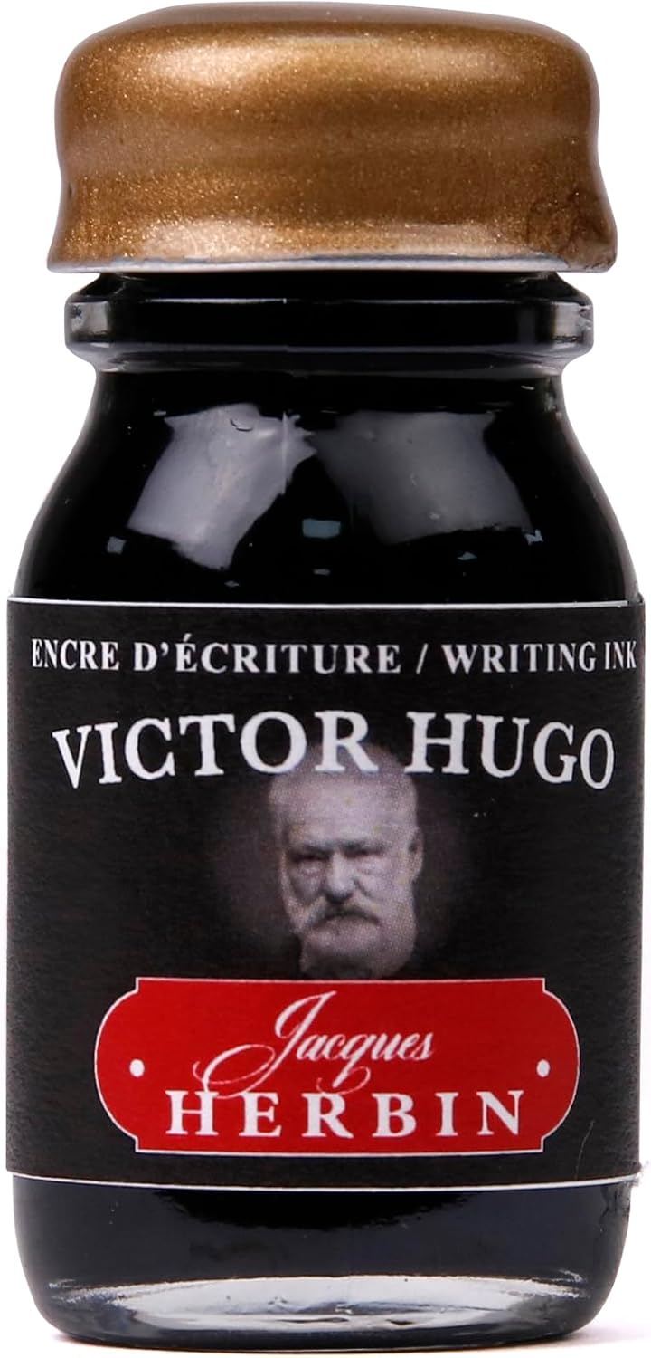 Jacques Herbin 27100T - Tintenset Schriftsteller, 5 Flakons à 10ml, 5 Tinten, ideal für Lettering, K