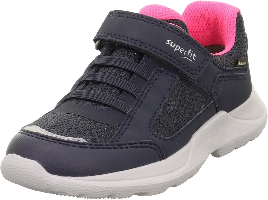 Superfit Mädchen Rush Sneaker 23 EU Blau Pink, 23 EU Blau Pink