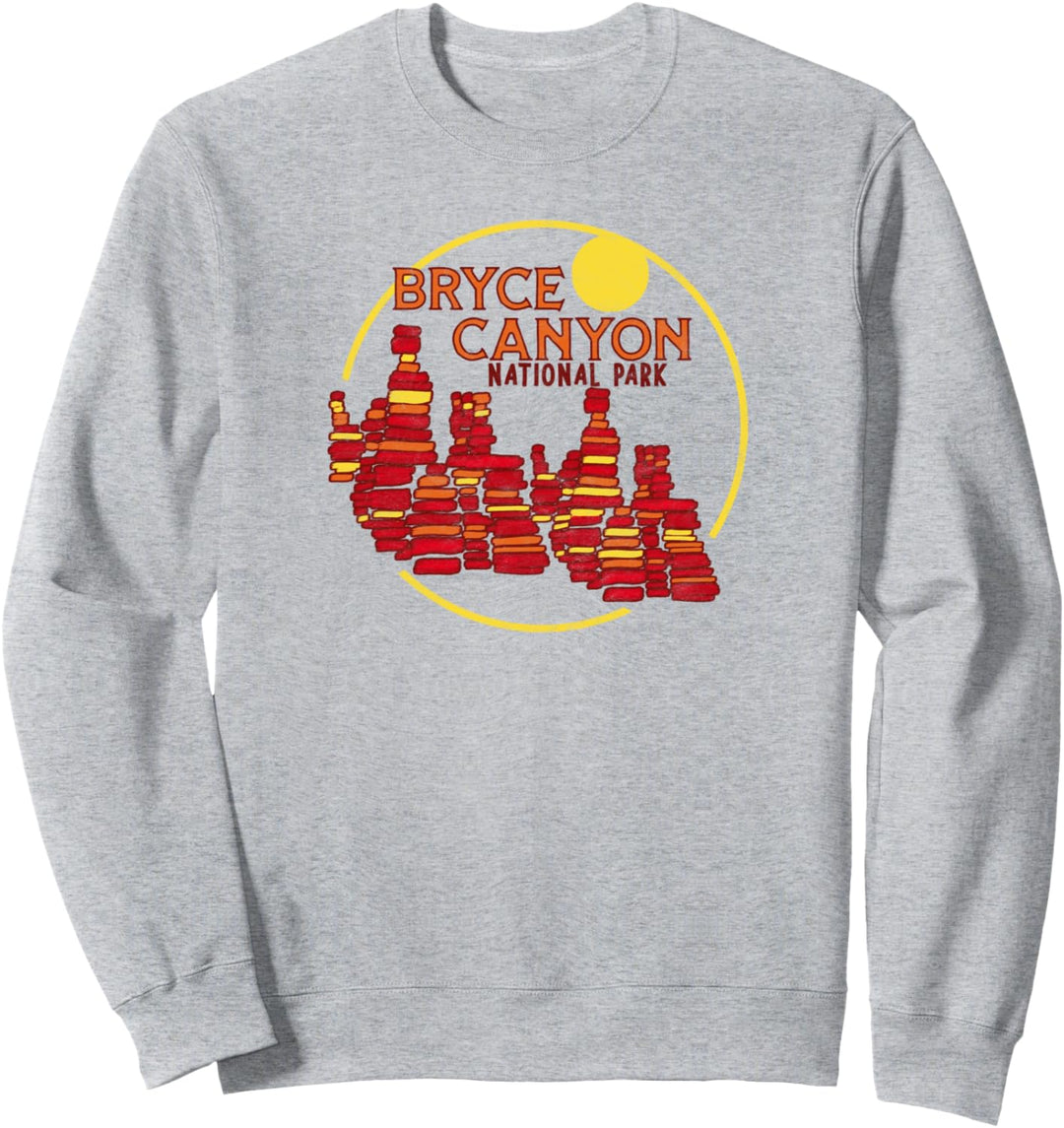 Bryce Canyon National Park - Vintage Hoodoos Graphic Sweatshirt