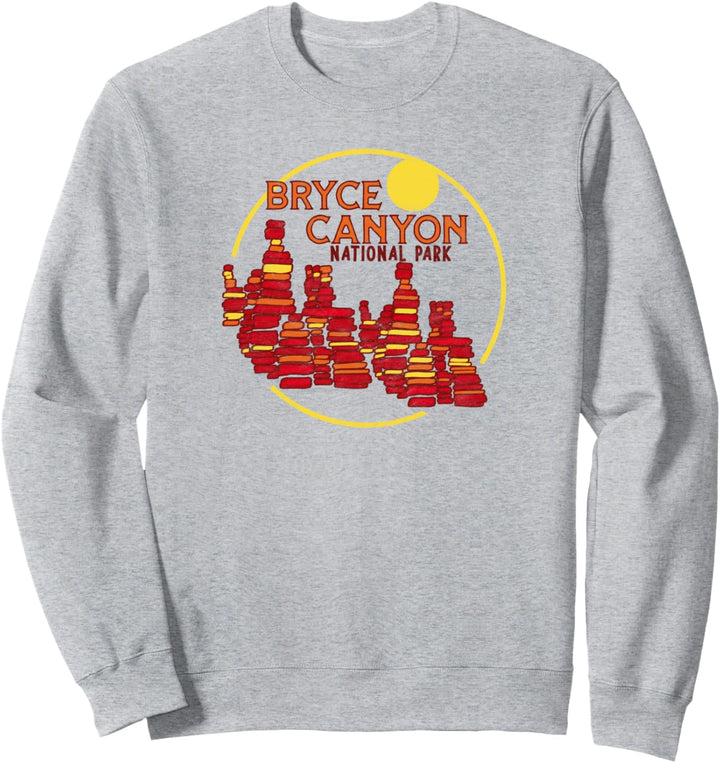 Bryce Canyon National Park - Vintage Hoodoos Graphic Sweatshirt