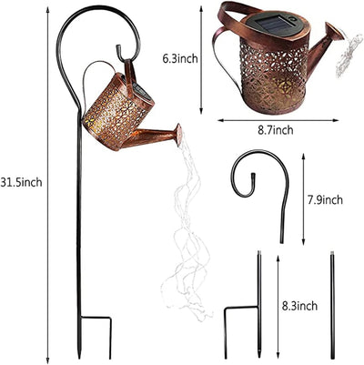 Solar Giesskanne Licht mit Lichterkette,Aussen Solar LED Licht für den Aussenbereich, Lichterkette z