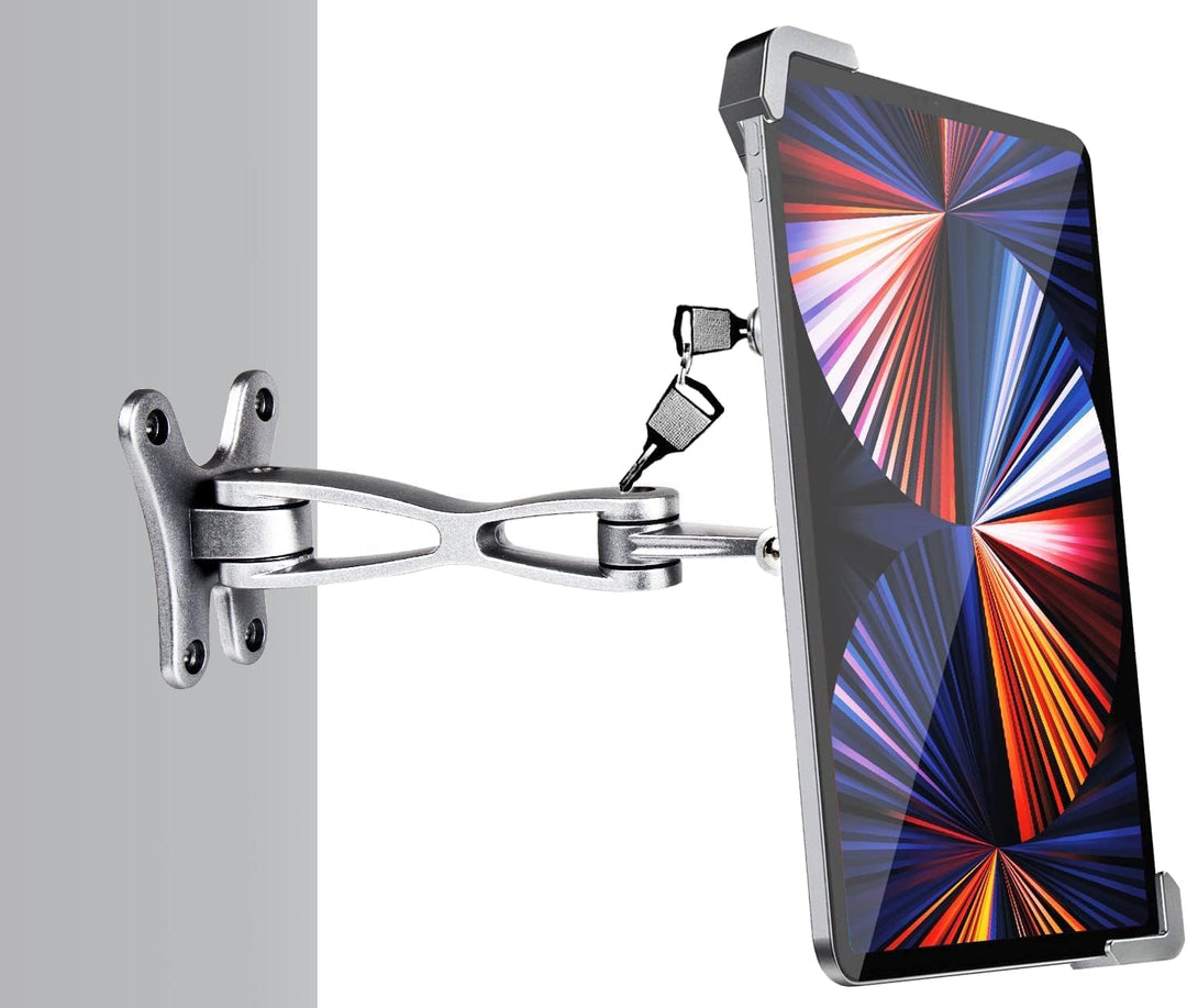 woleyi Anti-Diebstah Tablet Wandhalterung, Heavy Duty Gelenkarm Tablet Halterung für Kiosk, Store fü