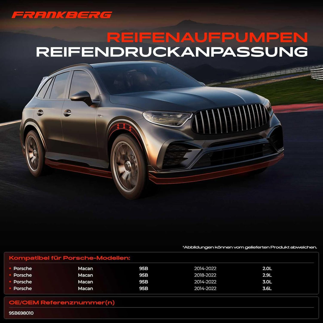 Frankberg Kompressor Luftfederung Niveauregulierung Kompatibel mit M.a.c.a.n 95B 2.0L-3.6L 2014-Heut