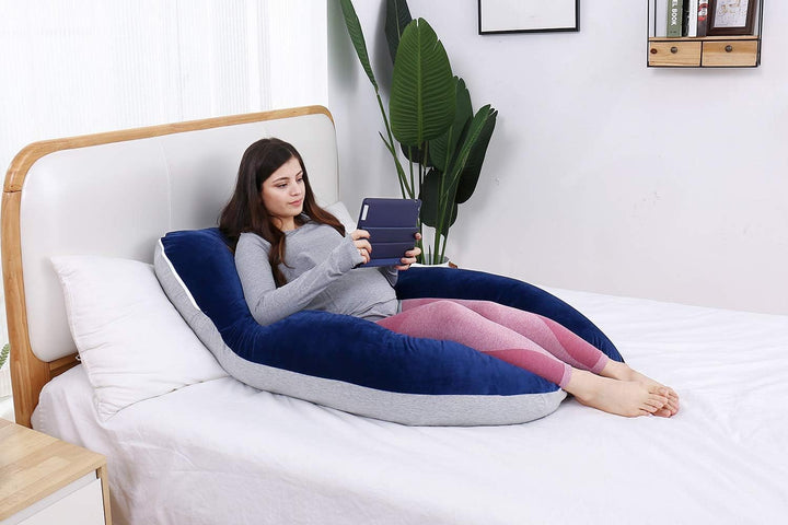 AS AWESLING Schwangerschaftskissen, U-förmiges Ganzkörperkissen, Stillkissen, Stützkissen und Schwan