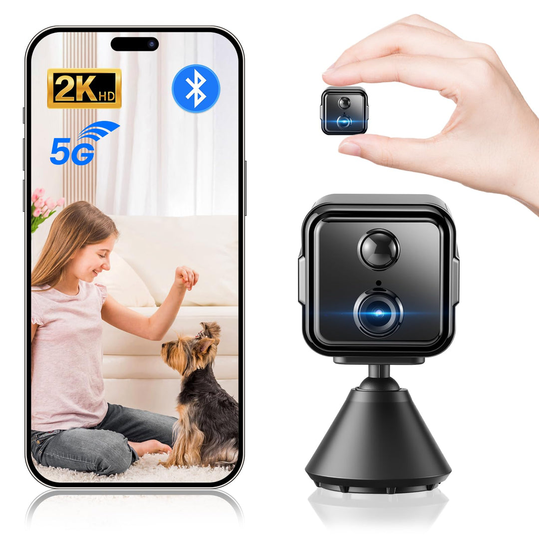 WeChip Mini Kamera, 2K HD Überwachungskamera Innen Für Live Übertragung Handy APP,WiFi & Bluetooth K