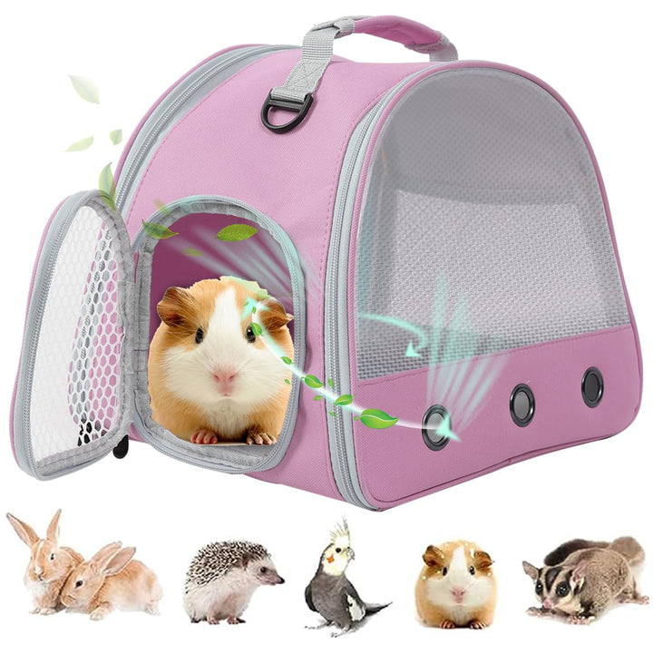 Meerschweinchen Träger Rucksack, klare Blase Fenster Rucksack für Meerschweinchen, Hase Ratte Vogel