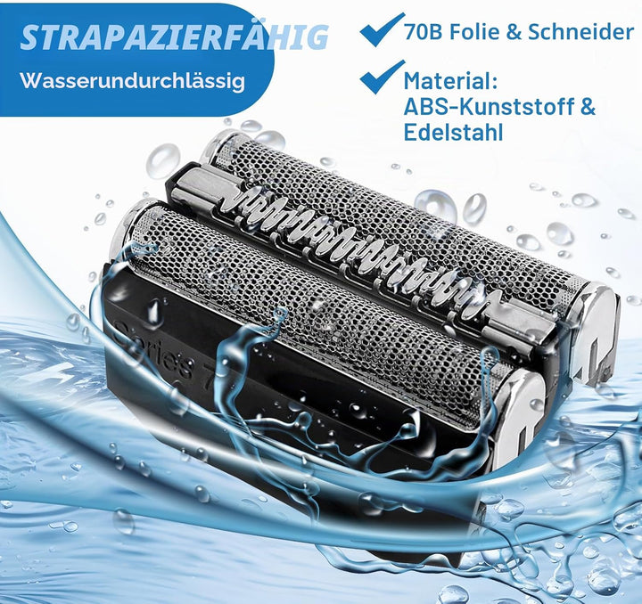 2 Stück 70B Scherkopf Serie 7, Elektrischer S7 Rasierkopf Kompatibel Mit Series 7, S7 Scherkopf Ersa