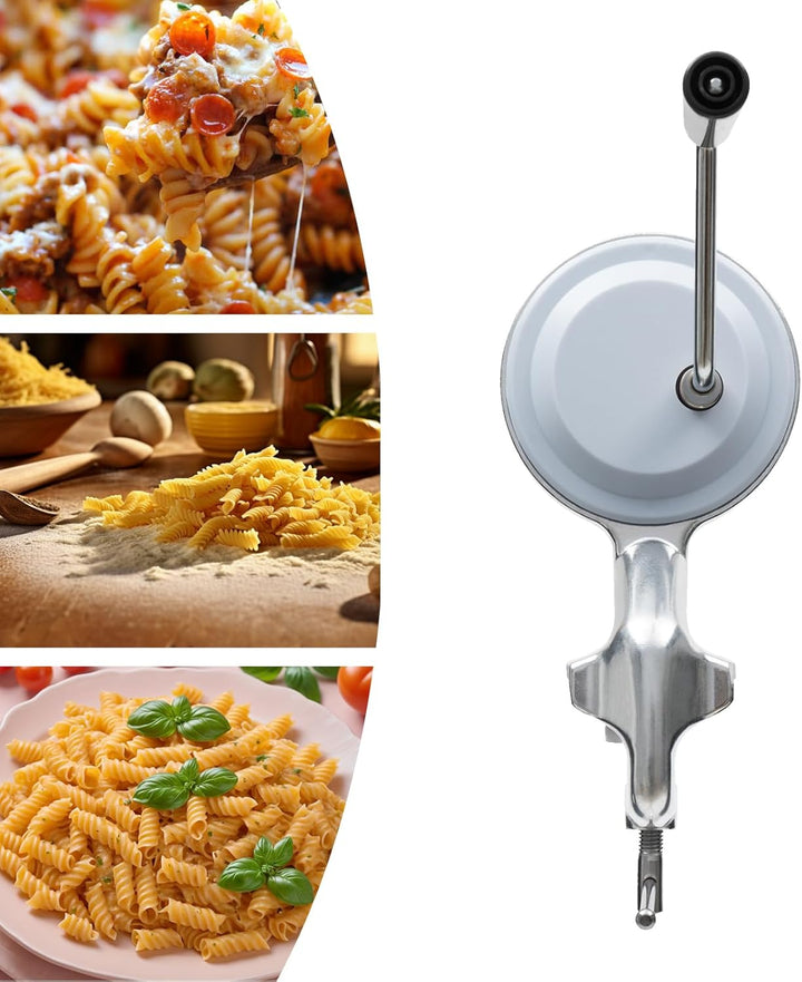 Nudelmaschine Manuell, Pastamaschine aus Aluminium für Hausgemachte Pasta, Teigausrollmaschine mit E