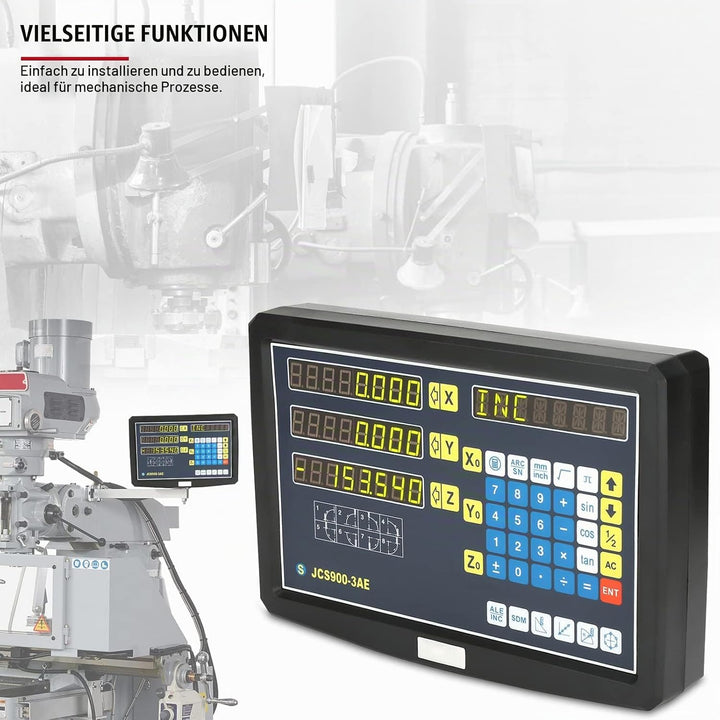 EVTSCAN 3 Axis 10 ″ LCD Digital Readout Console, DRO System für Drehmaschinen, Fräsmaschinen, Schlei