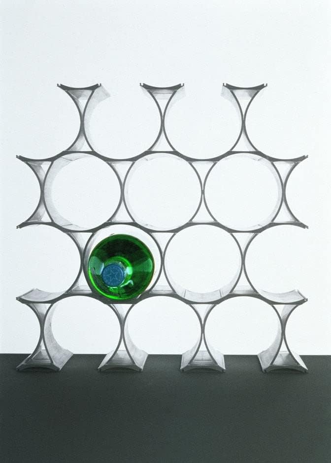 Kartell Infinity Flaschenregal, Plastik, opalino, 14.5 x 9.5 x 5.7 cm Bianco, Bianco