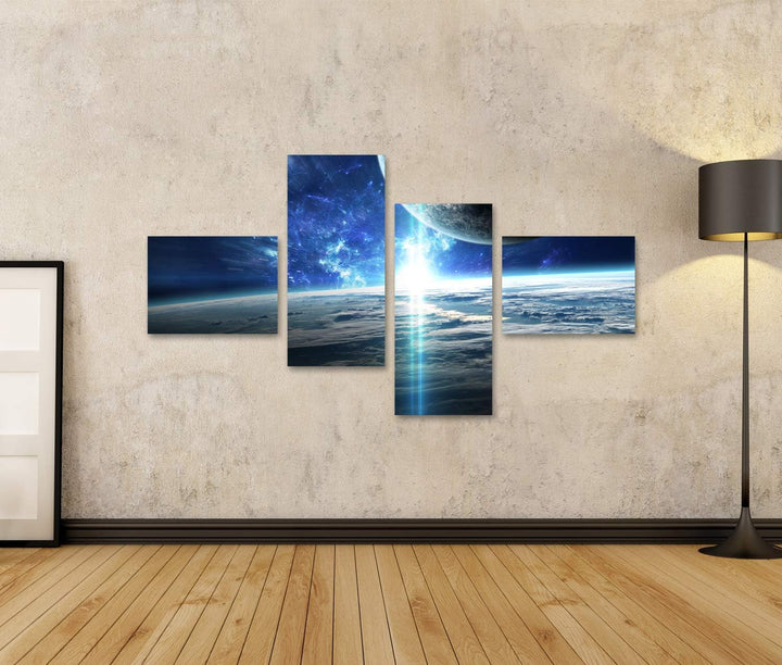 islandburner Bild auf Leinwand Universum Szene Mit Planeten Sterne Und Galaxien Im Weltraum Die Schö