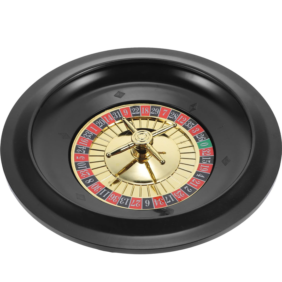 YARNOW Russisches Roulette Pokerrad Partyspiel 10 Zoll Kunststoff Tischspiel Pokerrad Requisite Für