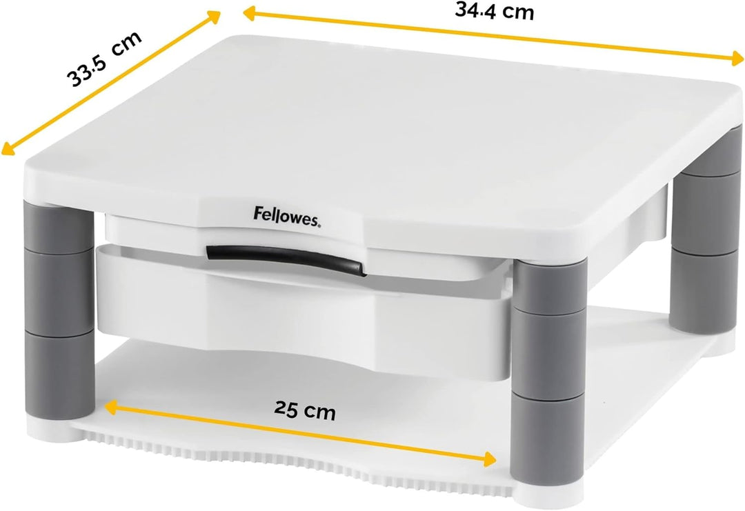Fellowes Monitorständer Premium Plus, höhenverstellbar in 5 Stufen, ergonomisch, sehr stabil für Mon
