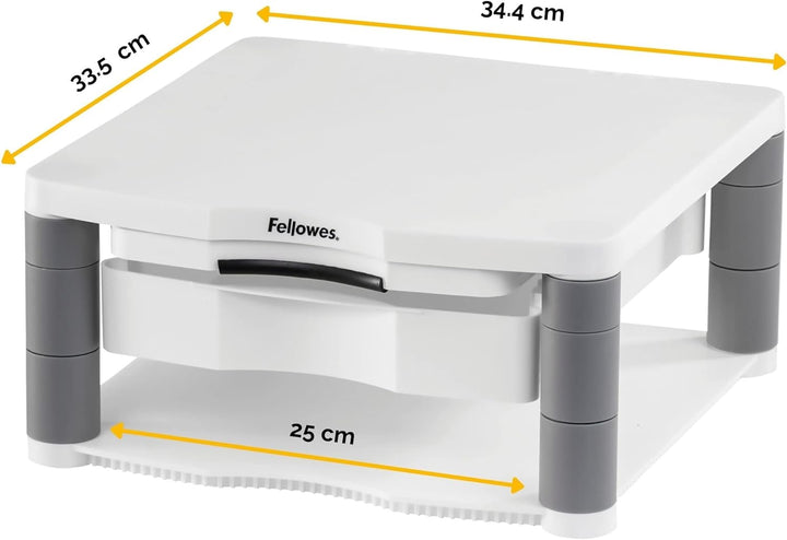 Fellowes Monitorständer Premium Plus, höhenverstellbar in 5 Stufen, ergonomisch, sehr stabil für Mon
