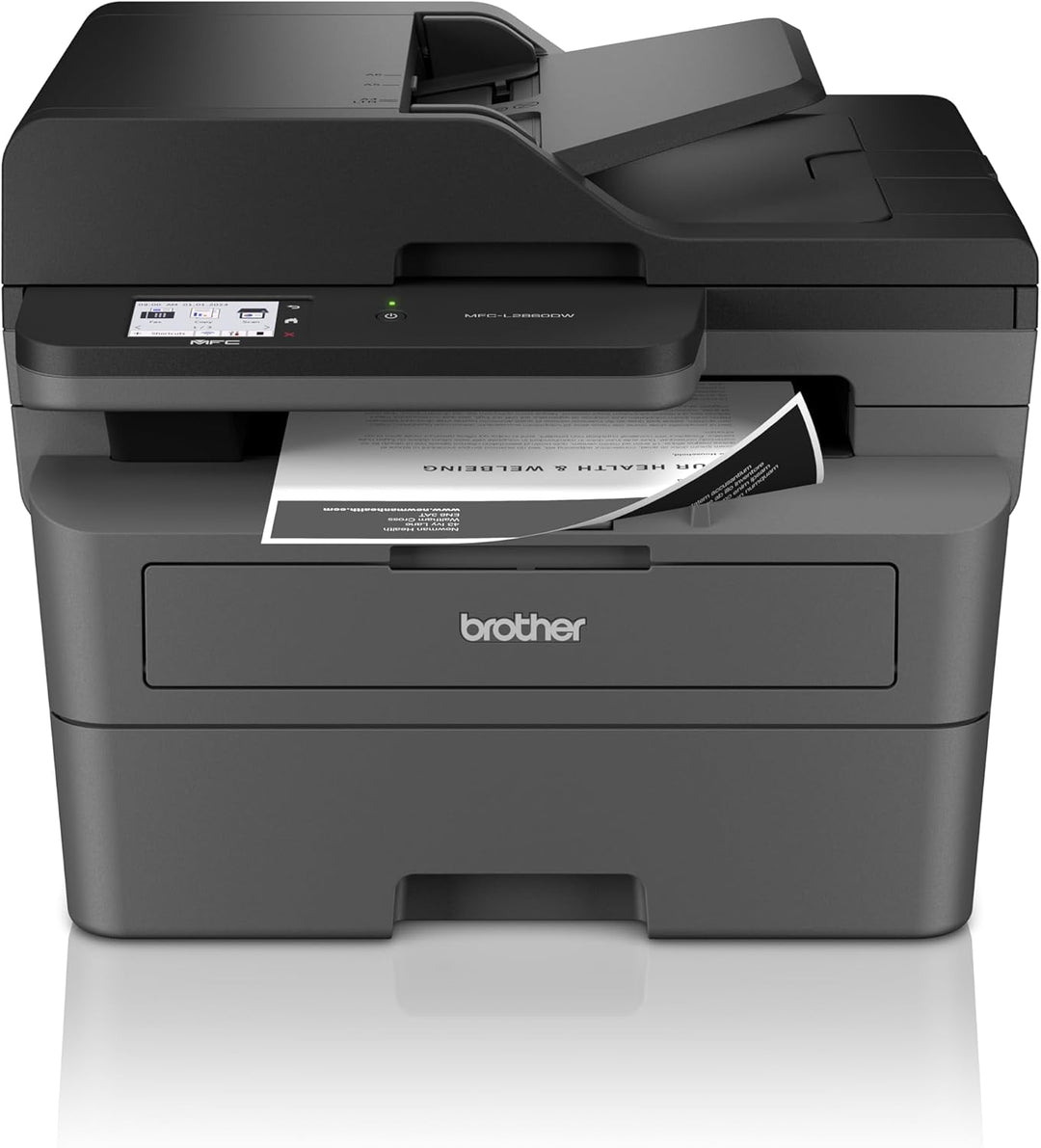 Brother MFC-L2860DW 4-in-1-Multifunktions-Laserdrucker, 34 ppm, Duplexdruck, 6,8 cm Touchscreen-Farb