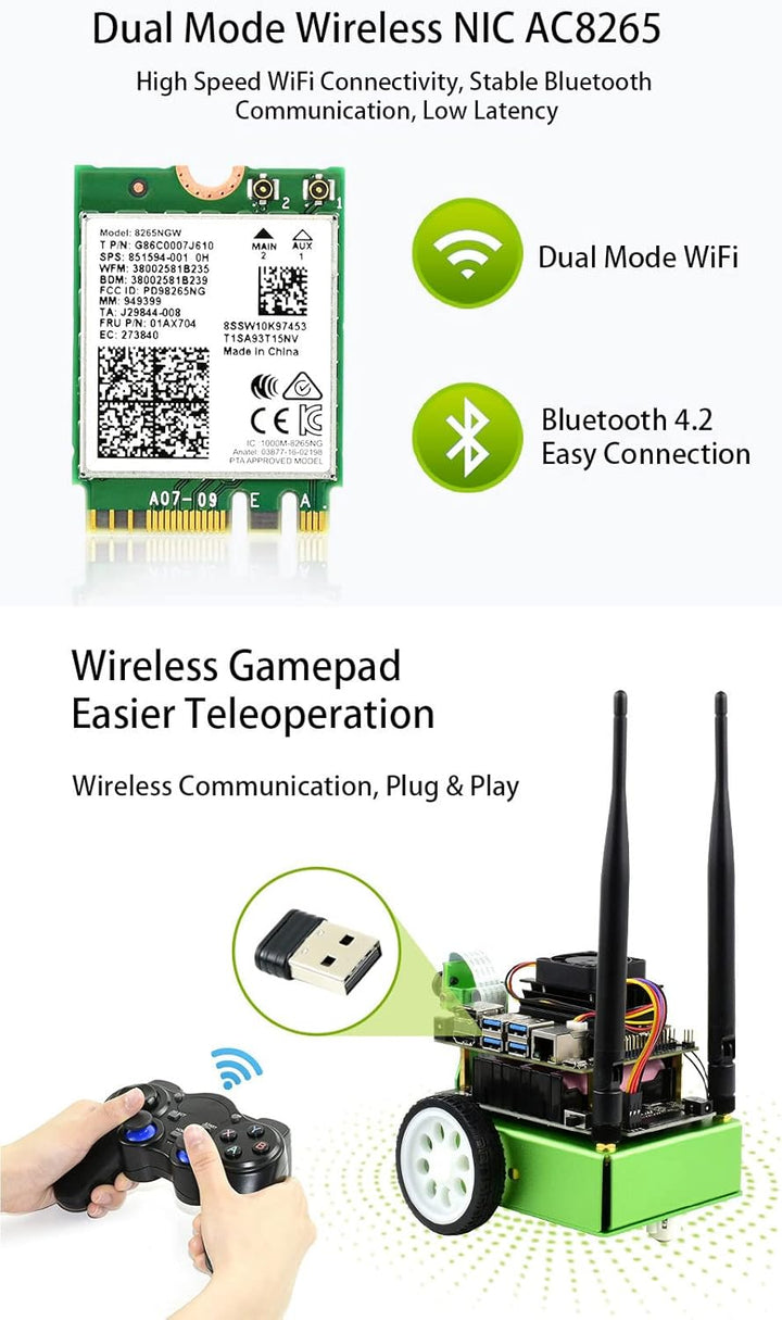 Waveshare JetBot AI Kit Accessories Add-ons for Jetson Nano Developer Kit and B01 Version to Build J